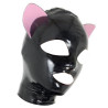 LateXcite Cagoule Cat Fetish Noir-Rose